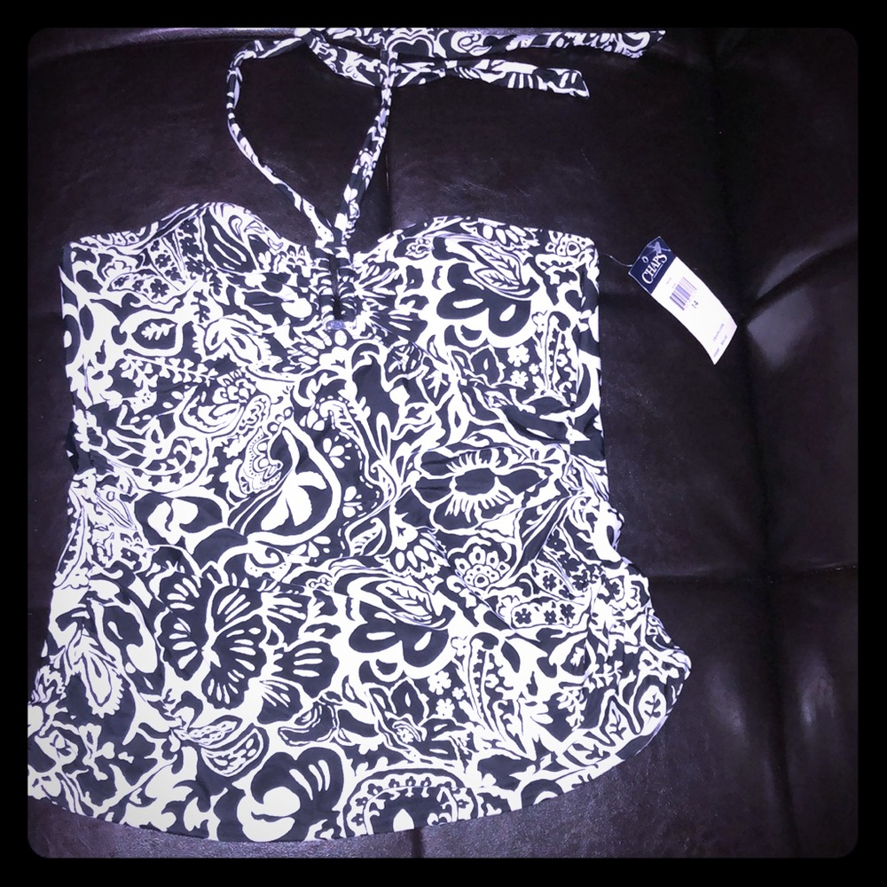 Chaps Swimsuit Tankini Halter Top - REDUCED 🌟